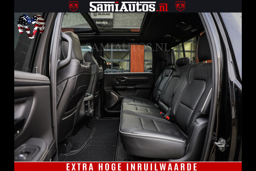 Dodge Ram 1500 Limited Night H.O 540HP 706Nm | Massage + Full Option | De Meest Luxe en Volle Pick-Up in zijn Klasse | Comfortabele Dubbele Cabine met Royale 5 Zitplaatsen | BPM vrij | Nu Leverbaar uit Voorraad | Voorraad Nr 2334 - 5409