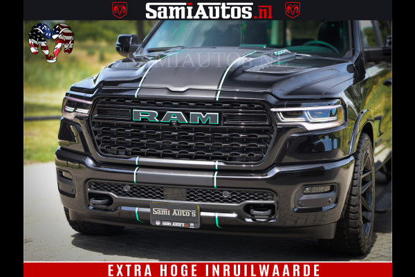 Dodge Ram 1500 Limited H.O 540HP 706Nm | Massage + Full Option | De Meest Luxe en Volle Pick-Up in zijn Klasse | Comfortabele Dubbele Cabine met Royale 5 Zitplaatsen | BPM vrij | Nu Leverbaar uit Voorraad | Voorraad Nr 2304 - 8540