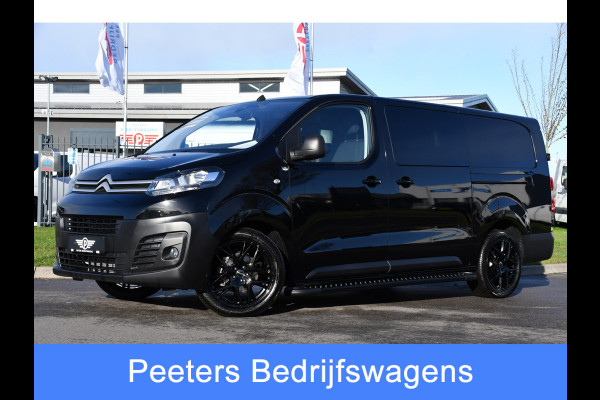 Citroën Jumpy 2.0 145 L3 DC Black Edition DEMO, 360 Camera, Cruise, Carplay, 2 x Schuifdeur, Clima, Keyless, NAVI, Automaat, Uniek!