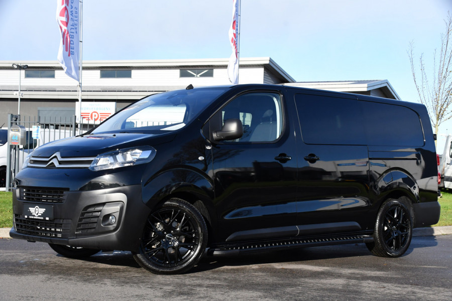 Citroën Jumpy 2.0 145 L3 DC Black Edition DEMO, 360 Camera, Cruise, Carplay, 2 x Schuifdeur, Clima, Keyless, NAVI, Automaat, Uniek!
