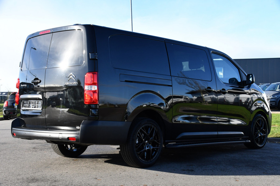 Citroën Jumpy 2.0 145 L3 DC Black Edition DEMO, 360 Camera, Cruise, Carplay, 2 x Schuifdeur, Clima, Keyless, NAVI, Automaat, Uniek!