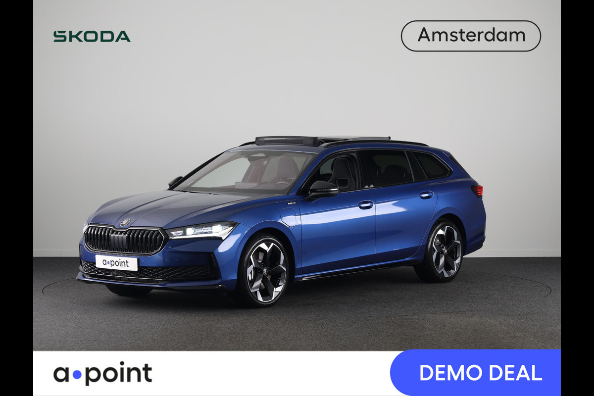 Škoda Superb Combi 1.5 TSI PHEV 204pk Sportline Business | 19 inch | Panoramadak | Canton | Trekhaak | Winterpakket | Adaptive Cruise | Blind Spot
