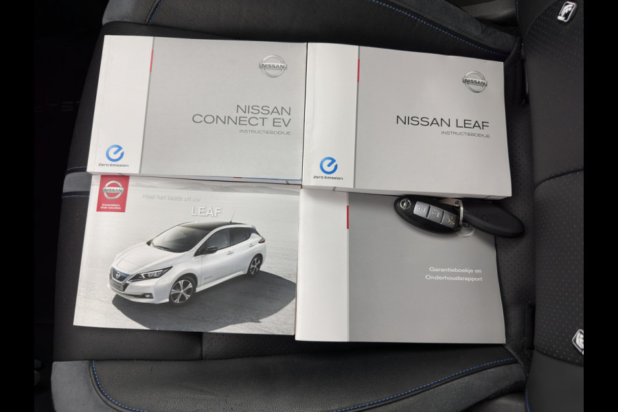 Nissan Leaf Tekna 40 kWh { SOH-92% } (INCL-BTW ) *LUXURY-LEATHER | FULL-LED | KEYLESS | NAVI-FULLMAP | BLIND-SPOT | DAB+ | HEATED-COMFORTSEATS | DIGI-COCKPIT | PRIVACY-GLASS | TOPVIEW-CAMERA | 17"ALU*