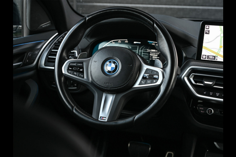 BMW X3 xDrive30e HIGH EXECUTIVE | M-SPORT | SHADOW LINE | COMFORT ACCESS | ACTIVE CRUISE | HEAD-UP | LEDER | STOELVERWARMING | PANORAMA