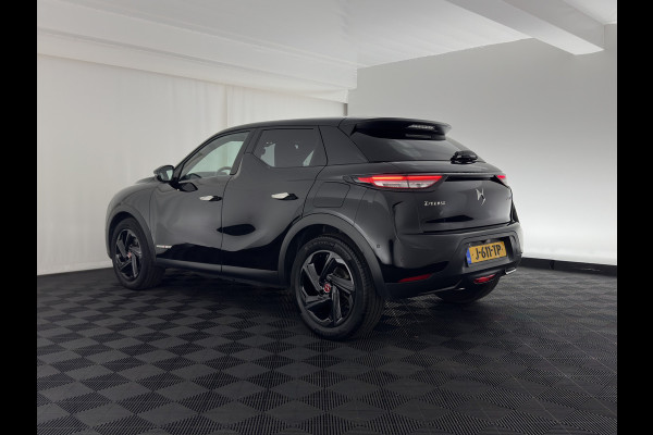 DS DS 3 Crossback E-Tense Performance Line+ 50 kWh [ 3-Fase ] {SOH-90%} (INCL-BTW) *LEATHER-FABRIC | MATRIX-LED | ADAPTIVE-CRUISE | DIGI-COCKPIT | HEATED-SPORTSEATS | CAMERA | KEYLESS | NAVI-FULLMAP | DAB+ | ECC | PDC | PRIVACY-GLASS | 18''ALU*