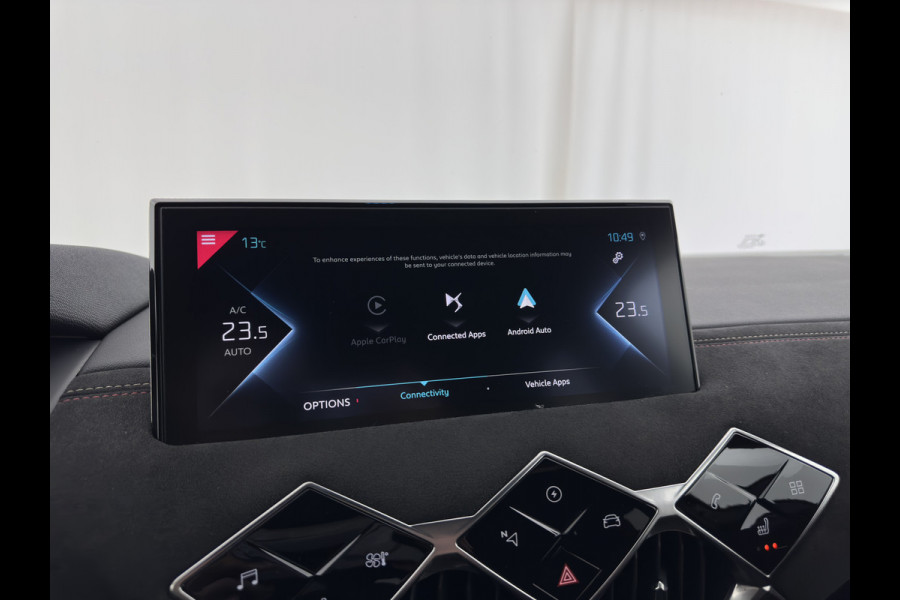 DS DS 3 Crossback E-Tense Performance Line+ 50 kWh [ 3-Fase ] {SOH-90%} (INCL-BTW) *LEATHER-FABRIC | MATRIX-LED | ADAPTIVE-CRUISE | DIGI-COCKPIT | HEATED-SPORTSEATS | CAMERA | KEYLESS | NAVI-FULLMAP | DAB+ | ECC | PDC | PRIVACY-GLASS | 18''ALU*