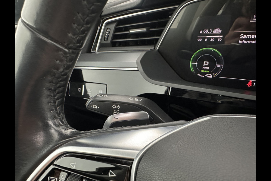Audi e-tron 50 Quattro Launch edition plus 71 kWh [ 3-Fase ] {SOH-96%} (INCL-BTW) *PANO | LUXURY-LEATHER | ADAPTIVE-CRUISE | FULL-LED | DIGI-COCKPIT | KEYLESS | MEMORY-PACK | CAMERA | NAVI-FULLMAP | SHIFT-PADDLES | COMFORT-SEATS | 20''ALU*