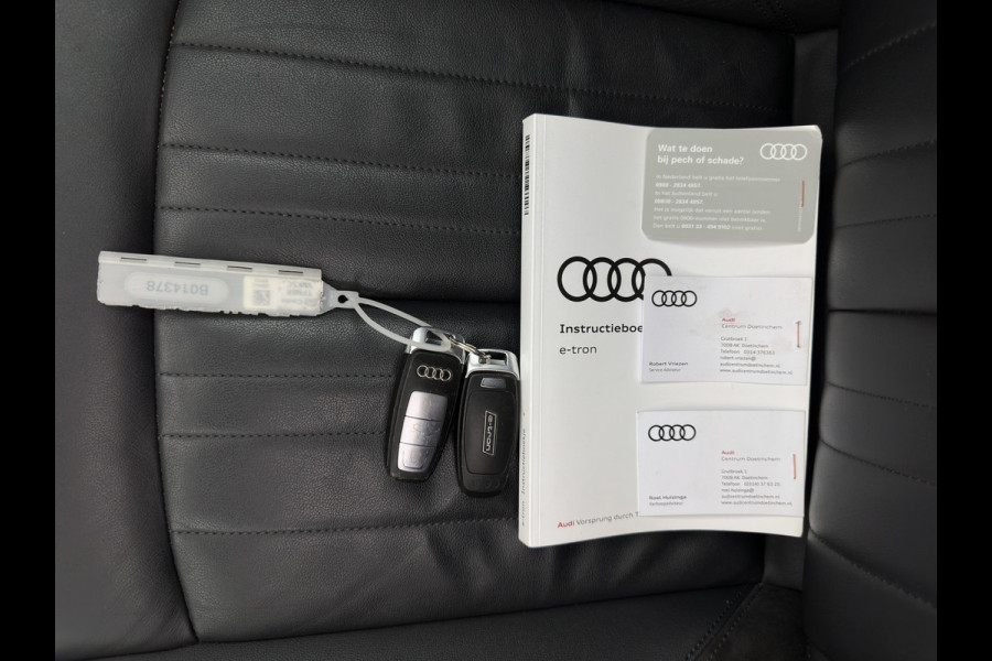 Audi e-tron 50 Quattro Launch edition plus 71 kWh [ 3-Fase ] {SOH-96%} (INCL-BTW) *PANO | LUXURY-LEATHER | ADAPTIVE-CRUISE | FULL-LED | DIGI-COCKPIT | KEYLESS | MEMORY-PACK | CAMERA | NAVI-FULLMAP | SHIFT-PADDLES | COMFORT-SEATS | 20''ALU*