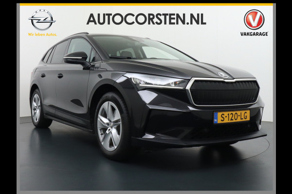 Škoda ENYAQ iV 60 SOH 93% Navi Ecc Adaptive-Cruise Camera Apple Carplay Android Keyless Led Pdc Dab Business Edition Plus Stoelverwarming Bluetooth Dodehoek detector Draadloze tel.lader Rijstrooksensor Regen-Lichtsensor Origineel Nederlandse 1e Eigenaar Auto nieuwprijs €51.910,-