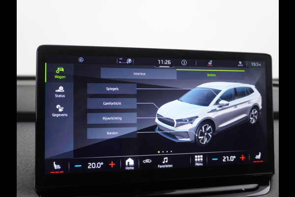 Škoda ENYAQ iV 60 SOH 93% Navi Ecc Adaptive-Cruise Camera Apple Carplay Android Keyless Led Pdc Dab Business Edition Plus Stoelverwarming Bluetooth Dodehoek detector Draadloze tel.lader Rijstrooksensor Regen-Lichtsensor Origineel Nederlandse 1e Eigenaar Auto nieuwprijs €51.910,-