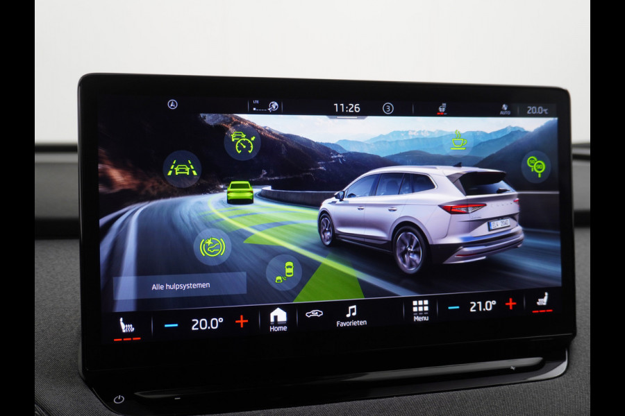 Škoda ENYAQ iV 60 SOH 93% Navi Ecc Adaptive-Cruise Camera Apple Carplay Android Keyless Led Pdc Dab Business Edition Plus Stoelverwarming Bluetooth Dodehoek detector Draadloze tel.lader Rijstrooksensor Regen-Lichtsensor Origineel Nederlandse 1e Eigenaar Auto nieuwprijs €51.910,-