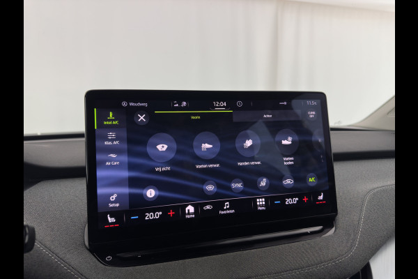 Škoda ENYAQ iV 80 [ 3-Fase ] {SOH-88% } (INCL-BTW) *LEATHER-FABRIC | FULL-LED | DIGI-COCKPIT | CAMERA | KEYLESS | NAVI-FULLMAP | AMBIENT-LIGHT | ECC | HEATED-COMFORTSEATS | DAB+ | PDC | CRUISE | CARPLAY | TOWBAR | 19"ALU*