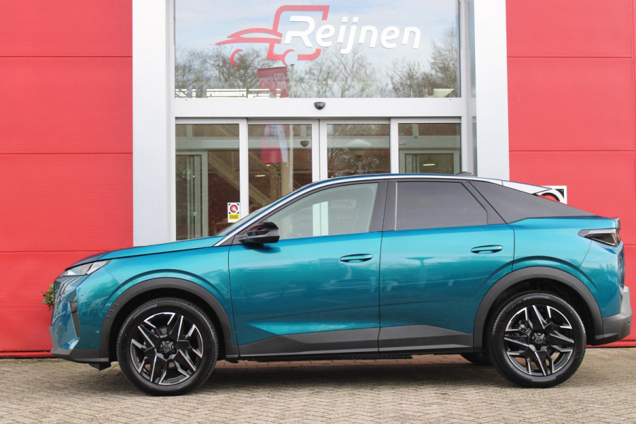 Peugeot 3008 1.2 Hybrid 145PK ALLURE | 360° CAMERA | KEYLESS ENTRY/START | STUUR VERWARMING | ALARM | DODEHOEK DETECTIE | 19" LICHTMETALEN VELGEN | NAVIGATIE | DRAADLOZE APPLE CARPLAY/ANDROID AUTO | ADAPTIVE CRUISE CONTROL | CLIAMTE CONTROL | PARKEERSENSOREN VOOR EN ACHTER |
