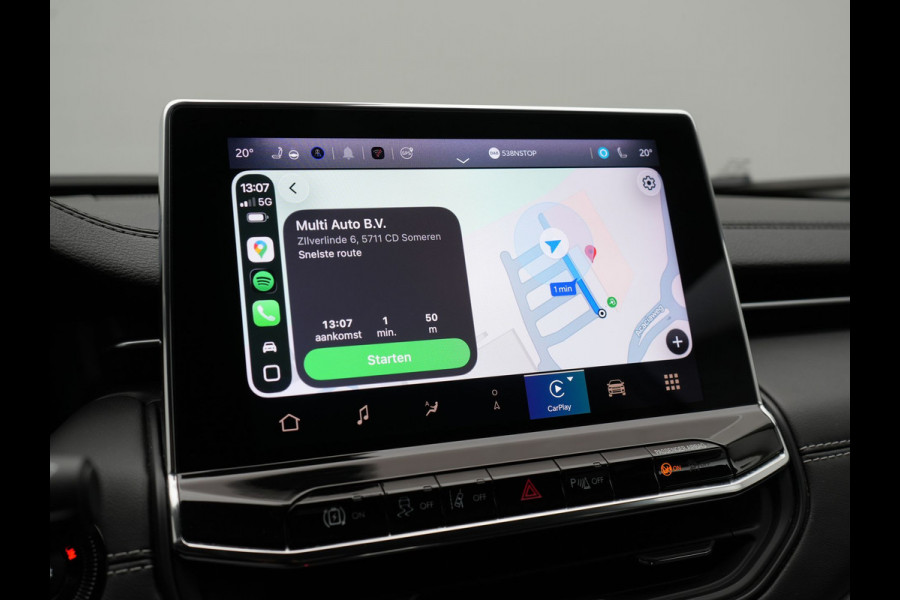 Jeep Compass 4xe 240 Electric S Plug In Hybrid 240pk PHEV | Adaptive Cruise | Camera | Lederen Sportstoelen Verwarmd | Apple Carplay | Stuur Verwarmd | Virtual | Keyless | Navigatie | DAB |