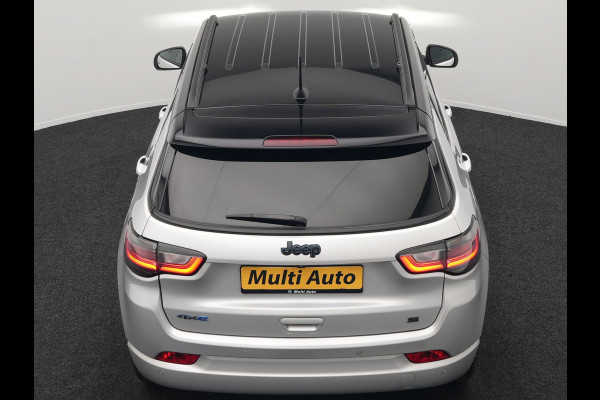 Jeep Compass 4xe 240 Electric S Plug In Hybrid 240pk PHEV | Adaptive Cruise | Camera | Lederen Sportstoelen Verwarmd | Apple Carplay | Stuur Verwarmd | Virtual | Keyless | Navigatie | DAB |