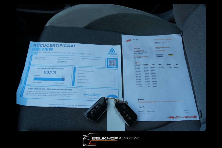 Volkswagen ID.3 First Plus 58 kWh Soh93% Carplay 20x Id3 !!