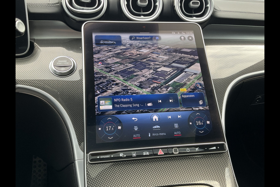 Mercedes-Benz C-Klasse Estate 180 AMG Line Trekhaak Pano Burmester Memory HUD Leer Verw+Ventilatie BOMVOL!