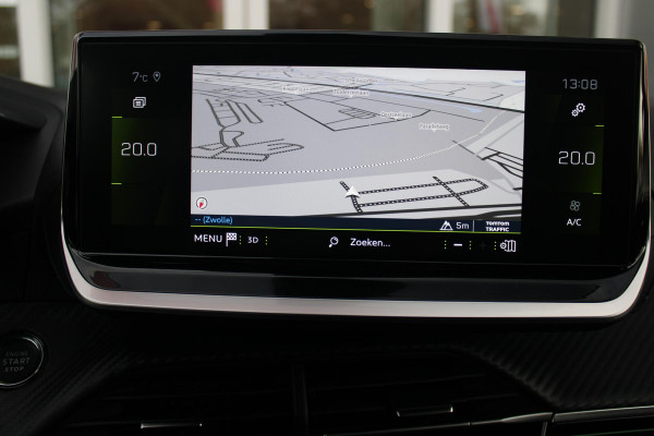 Peugeot 208 1.2 100PK GT | NAVIGATIE | KEYLESS ENTRY/START | APPLE CARPLAY/ANDROID AUTO | LICHTMETALEN VELGEN 17" | 3-D INSTRUMENTENPANEEL | DAB+ RADIO | DODEHOEK DETECTIE | CRUISE CONTROL | LANE ASSIST | CLIMATE CONTROL | ZWART DAK |