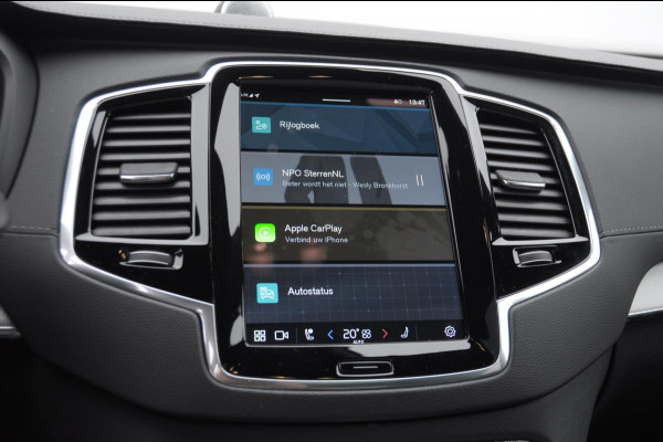 Volvo XC90 T8 455PK Automaat AWD Ultimate Bright / Bowers & Wilkins/ Luchtvering/ Semi elektrische trekhaak/ 360 camera/ Gelaagd glas/ 21'' velgen/ head-up display/ Standkachel