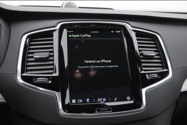 Volvo XC90 T8 455PK Automaat AWD Ultimate Bright / Bowers & Wilkins/ Luchtvering/ Semi elektrische trekhaak/ 360 camera/ Gelaagd glas/ 21'' velgen/ head-up display/ Standkachel