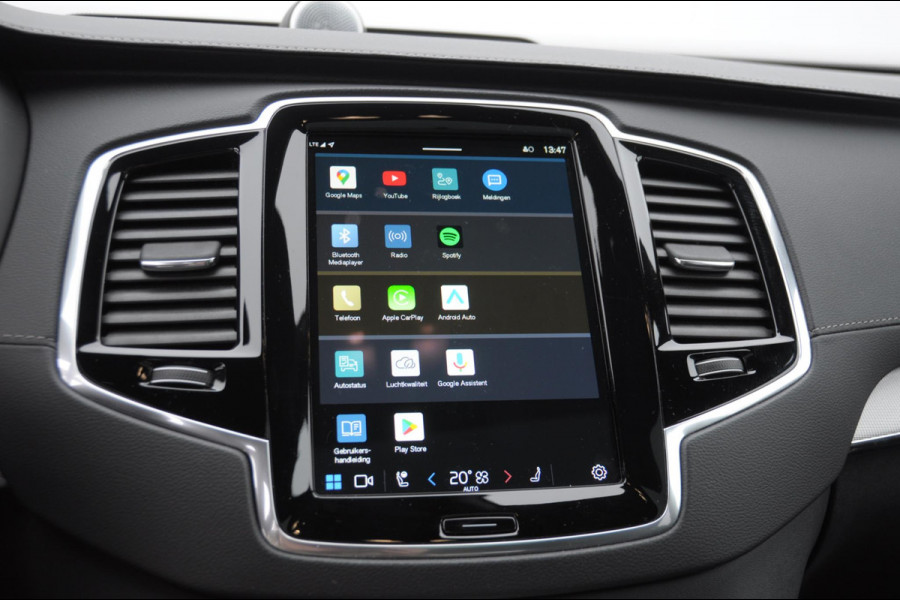 Volvo XC90 T8 455PK Automaat AWD Ultimate Bright / Bowers & Wilkins/ Luchtvering/ Semi elektrische trekhaak/ 360 camera/ Gelaagd glas/ 21'' velgen/ head-up display/ Standkachel