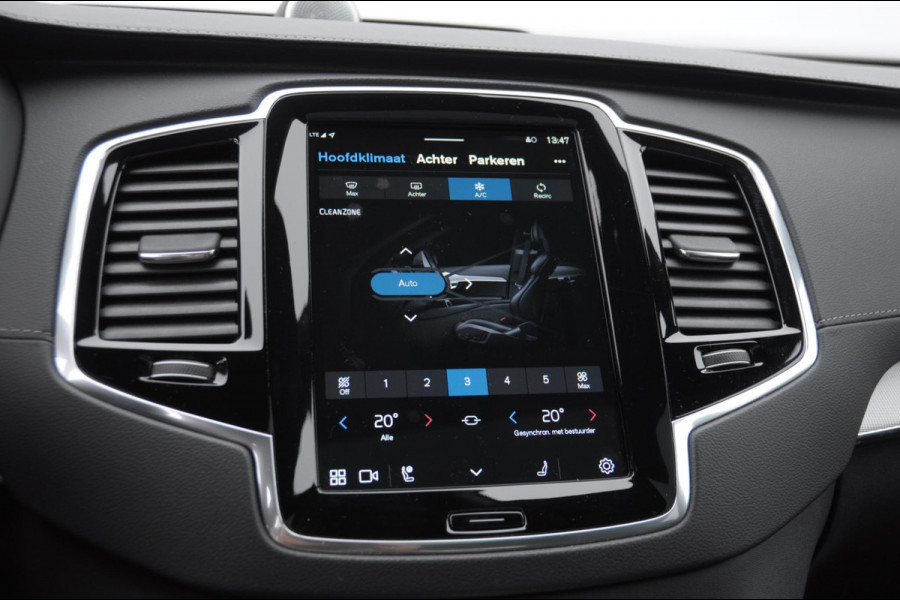 Volvo XC90 T8 455PK Automaat AWD Ultimate Bright / Bowers & Wilkins/ Luchtvering/ Semi elektrische trekhaak/ 360 camera/ Gelaagd glas/ 21'' velgen/ head-up display/ Standkachel