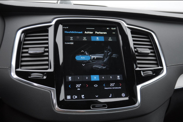 Volvo XC90 T8 455PK Automaat AWD Ultimate Bright / Bowers & Wilkins/ Luchtvering/ Semi elektrische trekhaak/ 360 camera/ Gelaagd glas/ 21'' velgen/ head-up display/ Standkachel