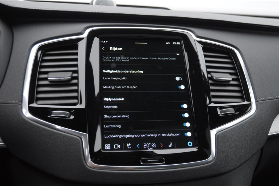 Volvo XC90 T8 455PK Automaat AWD Ultimate Bright / Bowers & Wilkins/ Luchtvering/ Semi elektrische trekhaak/ 360 camera/ Gelaagd glas/ 21'' velgen/ head-up display/ Standkachel