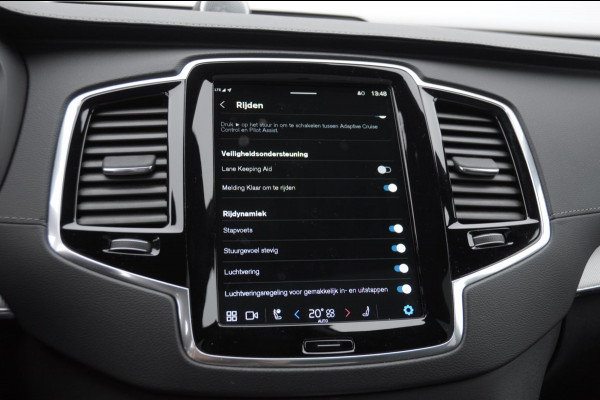 Volvo XC90 T8 455PK Automaat AWD Ultimate Bright / Bowers & Wilkins/ Luchtvering/ Semi elektrische trekhaak/ 360 camera/ Gelaagd glas/ 21'' velgen/ head-up display/ Standkachel