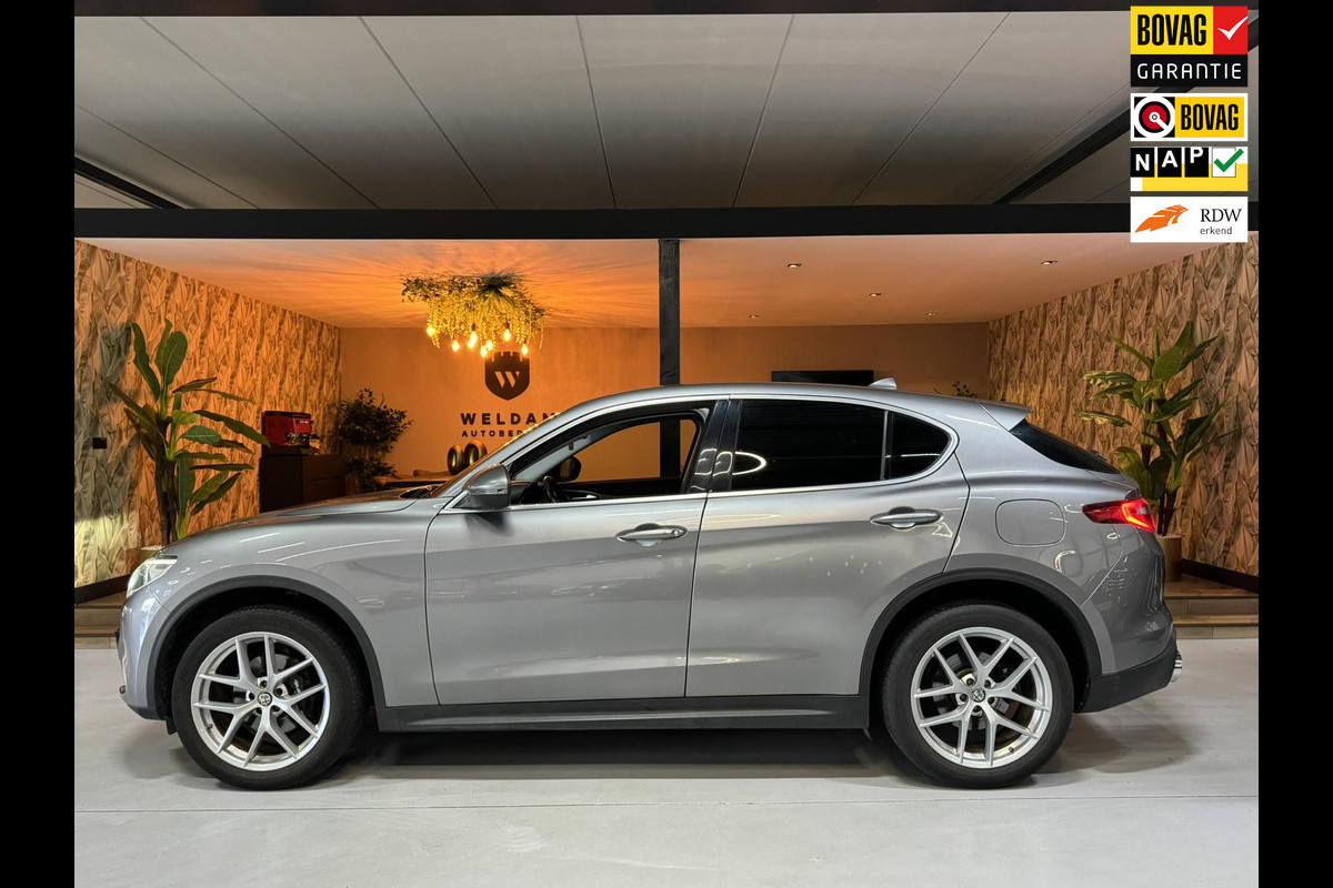 Alfa Romeo Stelvio 2.0 Turbo First Edition Garantie Memory StuurVW StoelVW Camera Elek Achterklep Leder Cruise Clima Navi Rijklaar