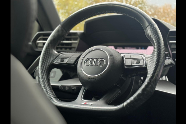 Audi A3 Limousine 30 TFSI S edition, 2 X S- LINE,matrix led, daytona grijs, 1 e eigenaar, 1/2 leder, 's, NL auto nap
