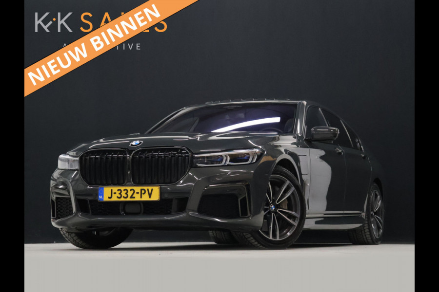 BMW 7 Serie 745e High Executive M Sport [SCHUIFKANTELDAK, HARMAN/KARDON, APPLE CARPLAY, ANDROID, ELEKTRISCH VERSTELBARE STOELEN V+A, STOELMASSAGE V+A, LUCHTVERING, 360 CAMERA, HEAD-UP, STUURVERWARMING, STOELVERWARMING, NIEUWSTAAT]