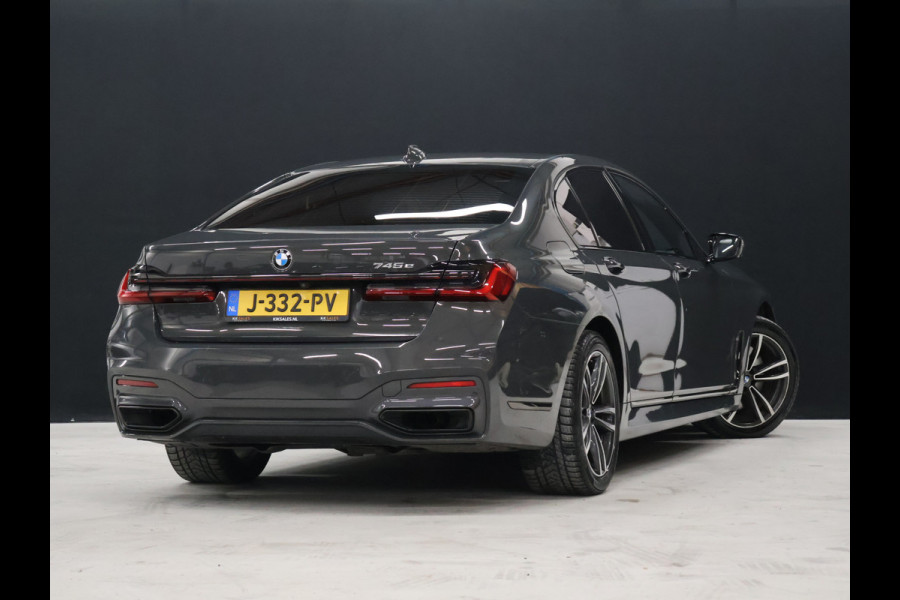 BMW 7 Serie 745e High Executive M Sport [SCHUIFKANTELDAK, HARMAN/KARDON, APPLE CARPLAY, ANDROID, ELEKTRISCH VERSTELBARE STOELEN V+A, STOELMASSAGE V+A, LUCHTVERING, 360 CAMERA, HEAD-UP, STUURVERWARMING, STOELVERWARMING, NIEUWSTAAT]