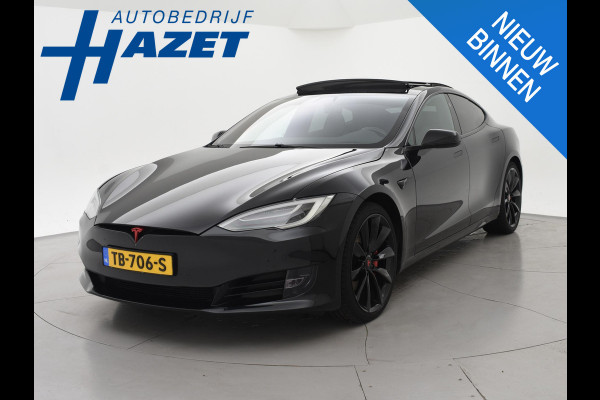 Tesla Model S 100D PERFORMANCE P100D 612 PK + 21 INCH | AUTOPILOT | CARBON | SCHUIFDAK| LUCHTVERING