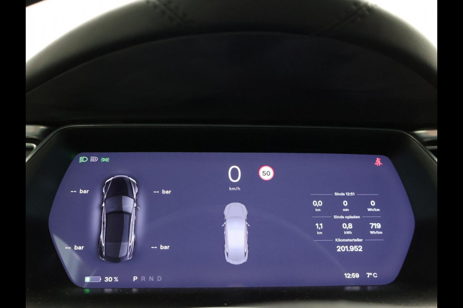 Tesla Model S 100D PERFORMANCE P100D 612 PK + 21 INCH | AUTOPILOT | CARBON | SCHUIFDAK| LUCHTVERING