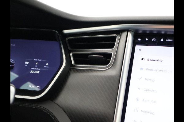 Tesla Model S 100D PERFORMANCE P100D 612 PK + 21 INCH | AUTOPILOT | CARBON | SCHUIFDAK| LUCHTVERING