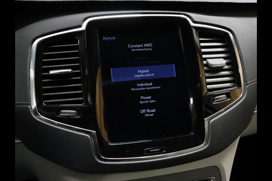 Volvo XC90 2.0 T8 Recharge AWD Inscription Exclusive [7-ZITS, LUCHTVERING FOUR-C, SCHUIFKANTELDAK, TREKHAAK INKLAPBAAR, MEMORY SEATS, APPLE CARPLAY, ANDROID, HARMAN/KARDON, HEAD-UP, 360 CAMERA, STUURVERWARMING, STOELVERWARMING, STOELVENTILATIE,