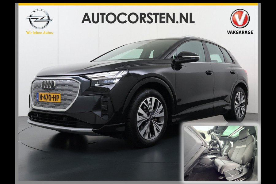 Audi Q4 e-tron L.E. Advanced Plus Pano-dak-Schuifdak Adap.Cruise W-pomp Navi-Plus Sportst.+Verwarmd PDC-a+v Matrix Led Camera Lmv 19" Elek.Achterklep Virtual Cockpit E-Call Bordherkenning Audi Connect +Phone-Box Keyless-Go A-Licht-Dynamisch S.O.H. 92% 1e Eigenaar Origineel Nederlandse Auto €56.174,- Nieuwprijs