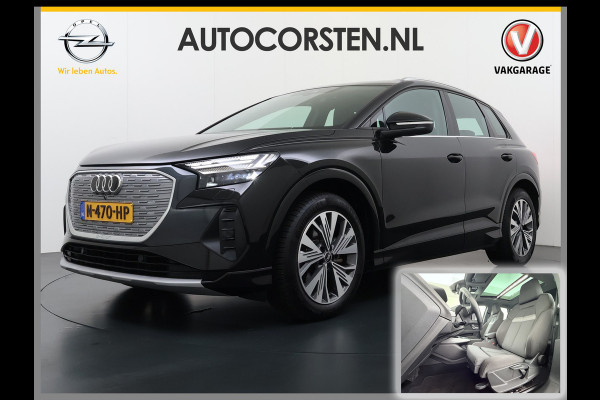 Audi Q4 e-tron L.E. Advanced Plus Pano-dak-Schuifdak Adap.Cruise W-pomp Navi-Plus Sportst.+Verwarmd PDC-a+v Matrix Led Camera Lmv 19" Elek.Achterklep Virtual Cockpit E-Call Bordherkenning Audi Connect +Phone-Box Keyless-Go A-Licht-Dynamisch S.O.H. 92% 1e Eigenaar Origineel Nederlandse Auto €56.174,- Nieuwprijs