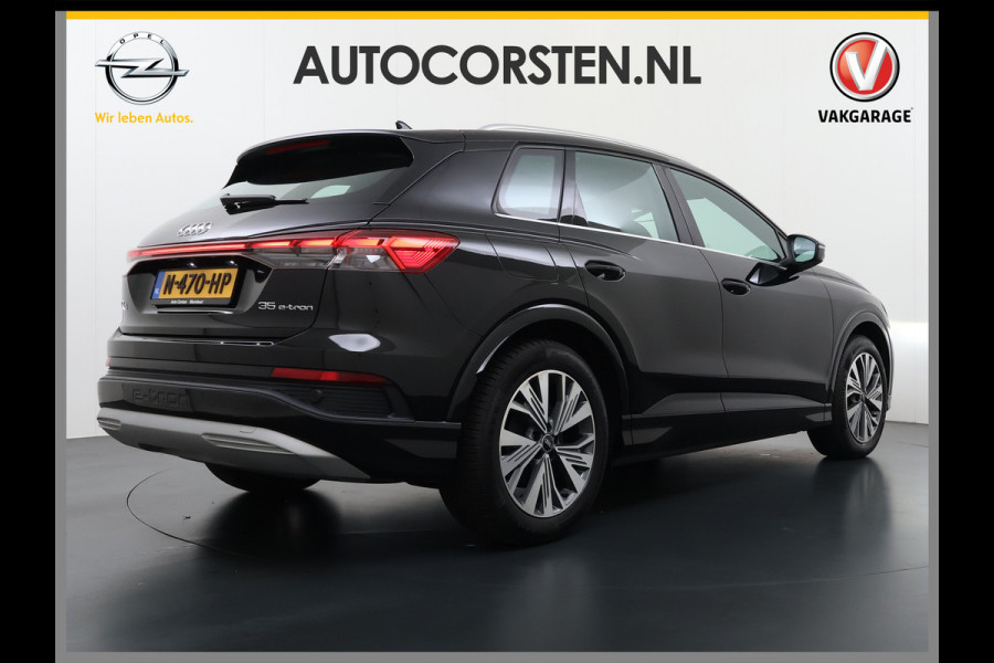 Audi Q4 e-tron L.E. Advanced Plus Pano-dak-Schuifdak Adap.Cruise W-pomp Navi-Plus Sportst.+Verwarmd PDC-a+v Matrix Led Camera Lmv 19" Elek.Achterklep Virtual Cockpit E-Call Bordherkenning Audi Connect +Phone-Box Keyless-Go A-Licht-Dynamisch S.O.H. 92% 1e Eigenaar Origineel Nederlandse Auto €56.174,- Nieuwprijs