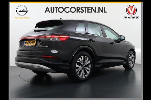 Audi Q4 e-tron L.E. Advanced Plus Pano-dak-Schuifdak Adap.Cruise W-pomp Navi-Plus Sportst.+Verwarmd PDC-a+v Matrix Led Camera Lmv 19" Elek.Achterklep Virtual Cockpit E-Call Bordherkenning Audi Connect +Phone-Box Keyless-Go A-Licht-Dynamisch S.O.H. 92% 1e Eigenaar Origineel Nederlandse Auto €56.174,- Nieuwprijs
