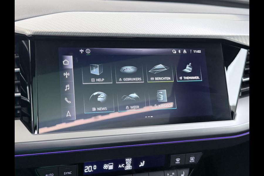 Audi Q4 e-tron L.E. Advanced Plus Pano-dak-Schuifdak Adap.Cruise W-pomp Navi-Plus Sportst.+Verwarmd PDC-a+v Matrix Led Camera Lmv 19" Elek.Achterklep Virtual Cockpit E-Call Bordherkenning Audi Connect +Phone-Box Keyless-Go A-Licht-Dynamisch S.O.H. 92% 1e Eigenaar Origineel Nederlandse Auto €56.174,- Nieuwprijs