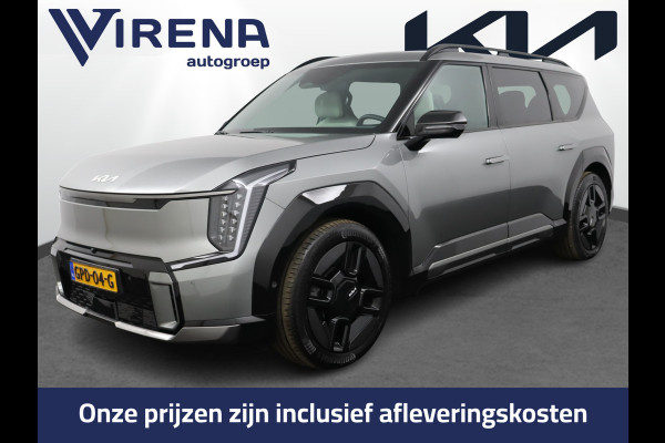 Kia EV9 GT-Line AWD 99.8 kWh - SOH 98,9% Apple Carplay/Android Auto - Cruise Control - Dodehoekdetectie - Elektrische Glazen Schuif-/Kanteldak - Navigatie - Stoel/Stuur Verwarming - Fabrieksgarantie tot 10-2031