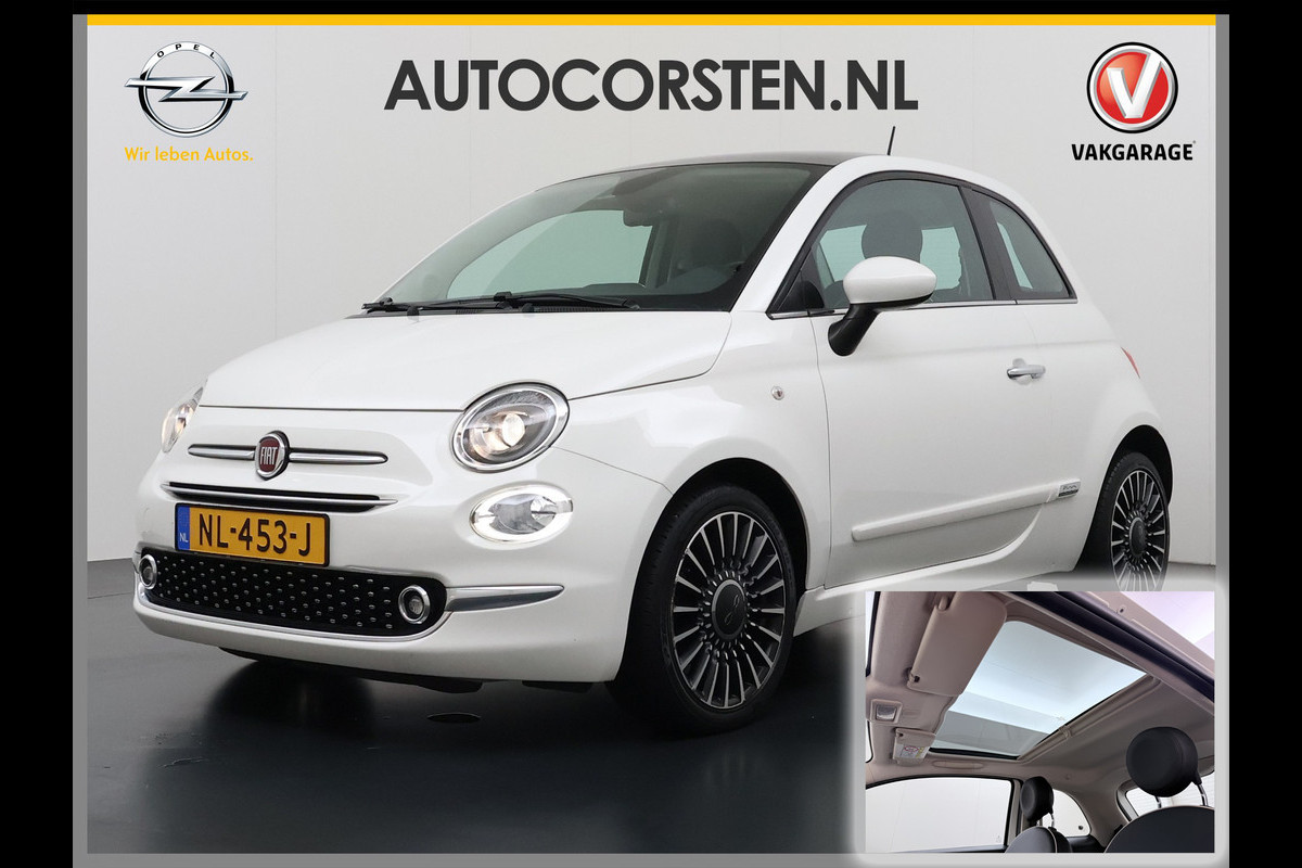 Fiat 500 81PK Turbo Pano-dak Navi Ecc Cruise Control Lounge Lmv Led Business Pack Navigatie Pack Pack Style Isofix EURO6 Volledig Onderhouden, laatste beurt bij 94238km ! Origineel Nederlandse Auto Nieuwprijs €20.140 Super Efficiente Twin Air Turbo Motor