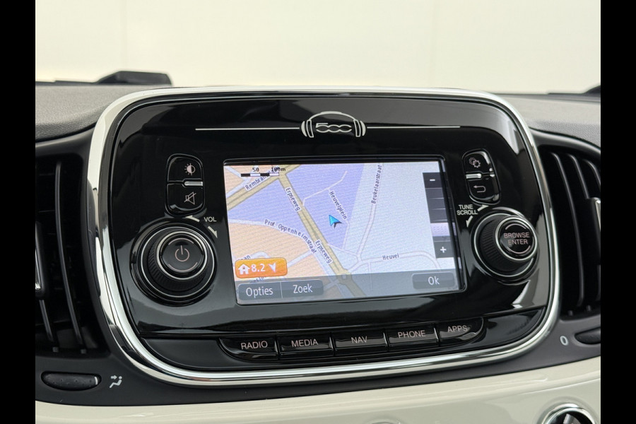 Fiat 500 81PK Turbo Pano-dak Navi Ecc Cruise Control Lounge Lmv Led Business Pack Navigatie Pack Pack Style Isofix EURO6 Volledig Onderhouden, laatste beurt bij 94238km ! Origineel Nederlandse Auto Nieuwprijs €20.140 Super Efficiente Twin Air Turbo Motor