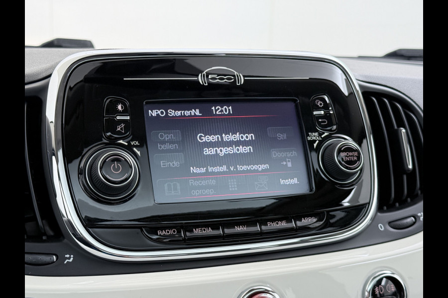 Fiat 500 81PK Turbo Pano-dak Navi Ecc Cruise Control Lounge Lmv Led Business Pack Navigatie Pack Pack Style Isofix EURO6 Volledig Onderhouden, laatste beurt bij 94238km ! Origineel Nederlandse Auto Nieuwprijs €20.140 Super Efficiente Twin Air Turbo Motor