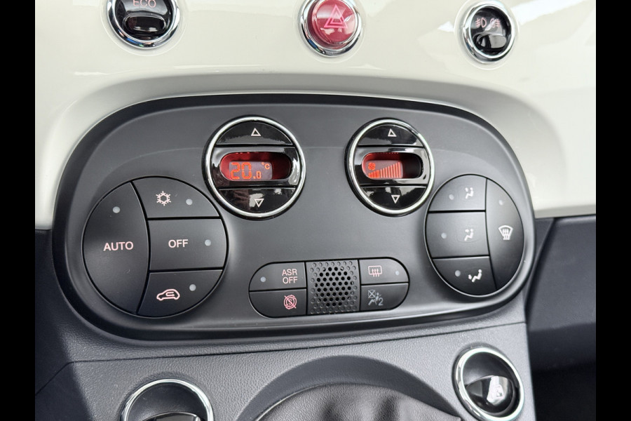 Fiat 500 81PK Turbo Pano-dak Navi Ecc Cruise Control Lounge Lmv Led Business Pack Navigatie Pack Pack Style Isofix EURO6 Volledig Onderhouden, laatste beurt bij 94238km ! Origineel Nederlandse Auto Nieuwprijs €20.140 Super Efficiente Twin Air Turbo Motor