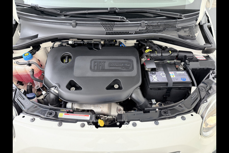 Fiat 500 81PK Turbo Pano-dak Navi Ecc Cruise Control Lounge Lmv Led Business Pack Navigatie Pack Pack Style Isofix EURO6 Volledig Onderhouden, laatste beurt bij 94238km ! Origineel Nederlandse Auto Nieuwprijs €20.140 Super Efficiente Twin Air Turbo Motor