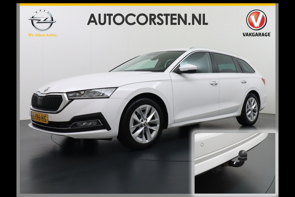Škoda Octavia Combi T 111PK Navi Trekhaak Apple Carplay Android Virtual Cockpit Elek.Achtreklep Pdc Navi Ecc Cruise Control Business Edition Stoel+Stuurverwarming Lmv Sunset DAB Led  Keyless 1e Eigenaar Origineel Nederlandse Auto 1300kg trekvermogen