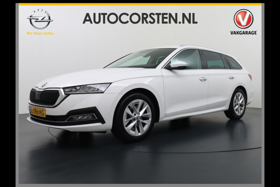 Škoda Octavia Combi T 111PK Navi Trekhaak Apple Carplay Android Virtual Cockpit Elek.Achtreklep Pdc Navi Ecc Cruise Control Business Edition Stoel+Stuurverwarming Lmv Sunset DAB Led  Keyless 1e Eigenaar Origineel Nederlandse Auto 1300kg trekvermogen